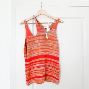 JONATHAN SIMKHAI • avani space dye cotton cutout tank